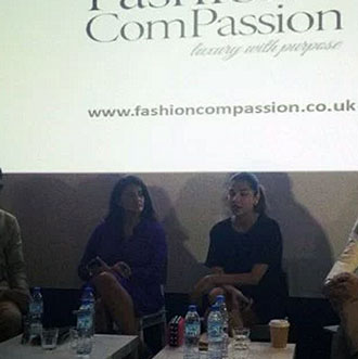 panel discussion on fashion and economy in dubai with Frances Corner head of London College of Fashion